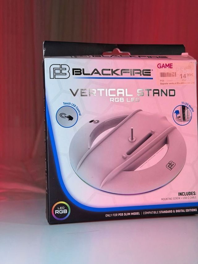 Soporte Vertical BLACKFIRE PS5 RGB LED