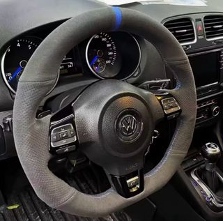 Funda Volante VW Golf GTI MK6 Costura Naranja