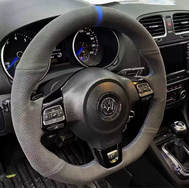 Funda Volante VW Golf GTI MK6 Costura Naranja