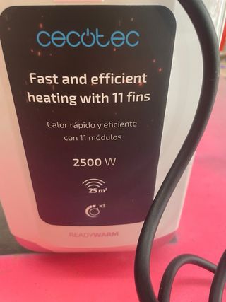 Cecotec Radiador Eléctrico Aceite Blanco