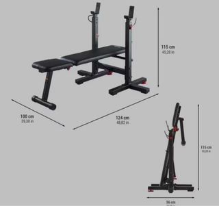 Banco de pesas ajustable Pres banca decathlon