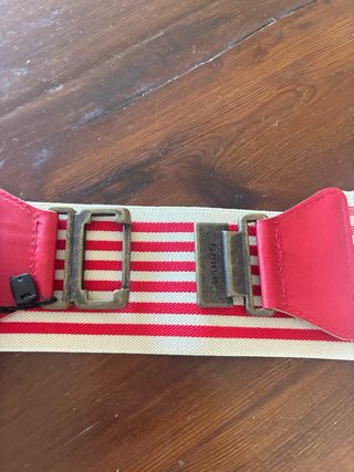 Cinturón elástico Mango rayas rojas y blancas