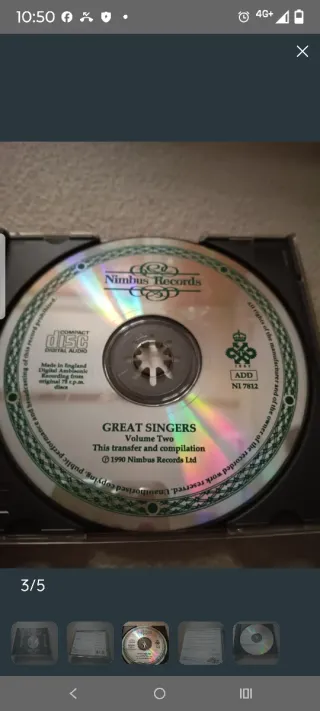 CD Great Singers Vol. 2 Nimbus Records