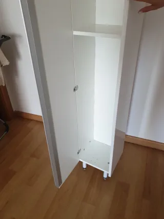 Mueble esquinero madera blanco