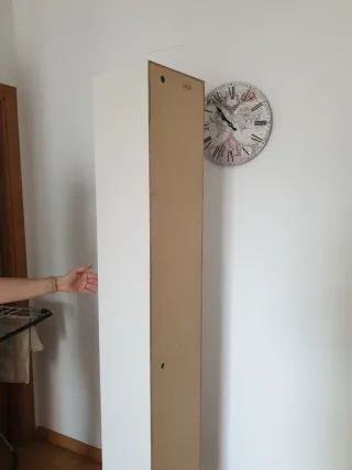 Mueble esquinero madera blanco