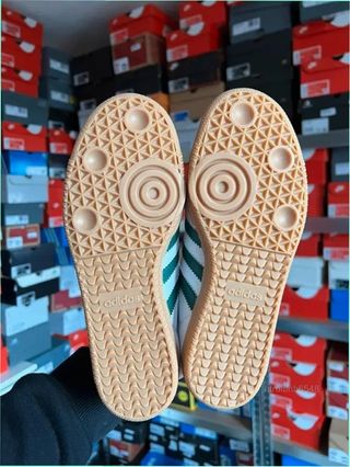 Adidas Samba Blancas y Verdes Talla 39