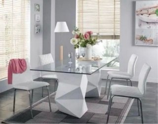 Mesa de salón cristal moderna