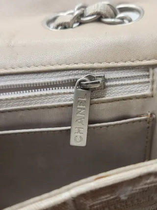 Borsa Chanel New Travel Line Flap Beige