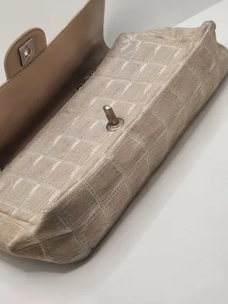 Borsa Chanel New Travel Line Flap Beige