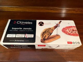 Jamonero 3 Claveles + Cuchillo Arcos-ULTIMO PRECIO