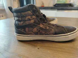 Scarponcini Vans camouflage grigio marrone
