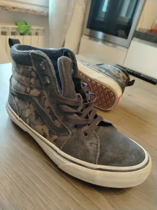 Scarponcini Vans camouflage grigio marrone
