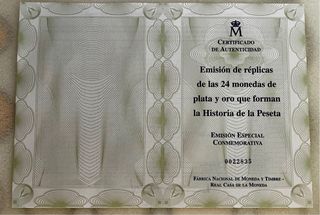 Colección 24 Monedas FNMT Plata y Plata dorada