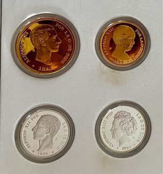 Colección 24 Monedas FNMT Plata y Plata dorada