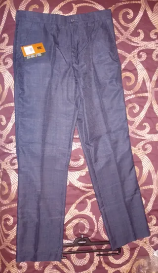 FARAH, Pantaloni classici, W32 L31, Slim Fit, Blue