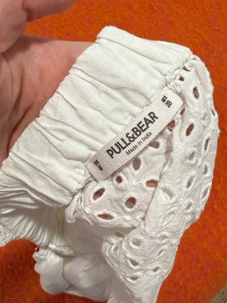 Blusa Pull and Bear Blanca Veraniega