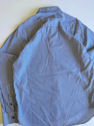 Camisa manga larga Vintage Rayas Azul 90s Gendive