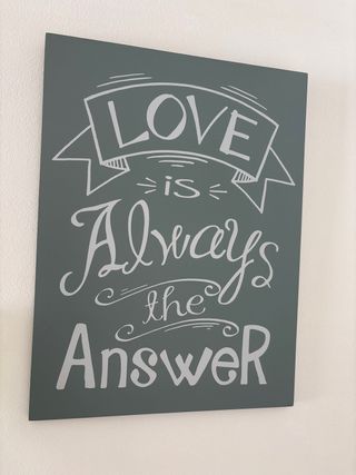 Cuadro decorativo Love is always the answer
