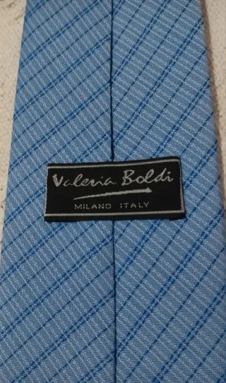 Corbata Valeria Boldi Milano Azul Celeste