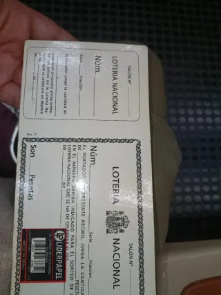 Chequera Lotería Nacional