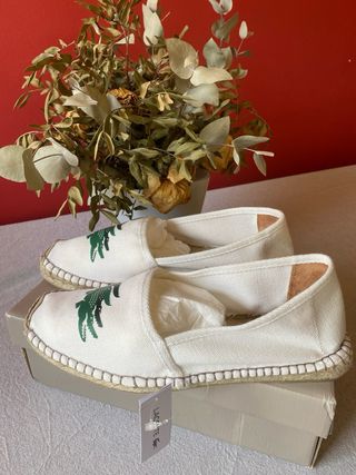 Alpargatas Lacoste Mujer Talla 39.5