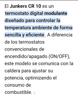 Termostato Digital Junkers Para Calderas