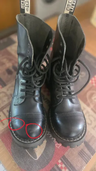 Botas STEEL 10 ojales estilo militar