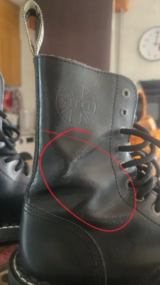 Botas STEEL 10 ojales estilo militar