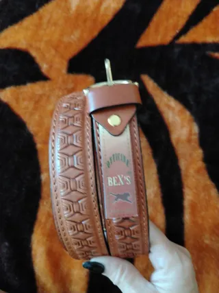 Cintura uomo Ben's vintage pelle marrone