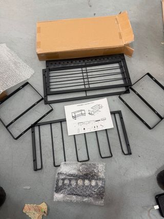 Estantería Metálica Desmontable Negra