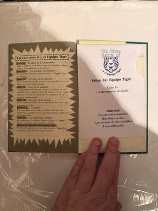 2 libros Un caso para ti y el equipo tigre