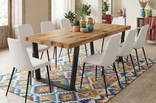 MESA DE COMEDOR RECTANGULAR FIJA 120KZAN