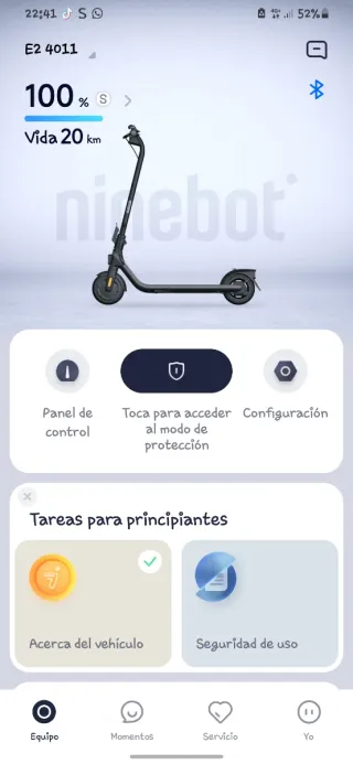 Patinete Eléctrico Ninebot E2 E Dgt