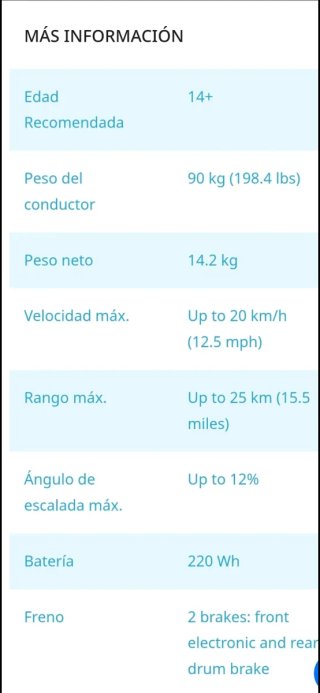 Patinete Eléctrico Ninebot E2 E Dgt