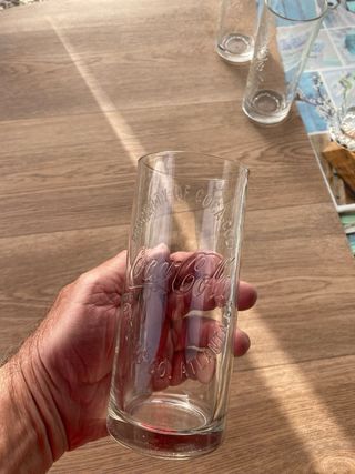 3 Jarras y 3 Vasos de Vidrio Grabados