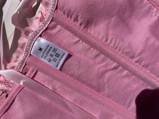 NUOVO Corsetto rosa con pizzo