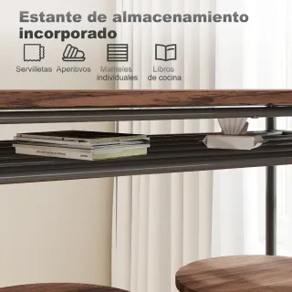 A ESTRENAR-MESA ALTA + 2 TABURETES DE BAR