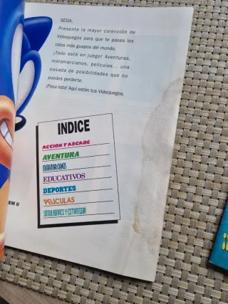 CATÁLOGO SEGA Y PASATIEMPOS HOBBY CONSOLAS