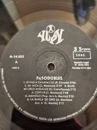 Vinilo Pasodobles - Serie Especial