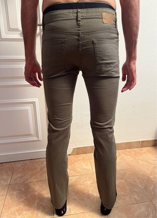 Pantalón Sfera Hombre Talla M Verde Oliva