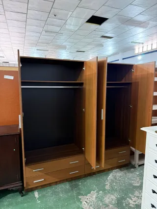 Armario 4 puertas madera 198x51 cm