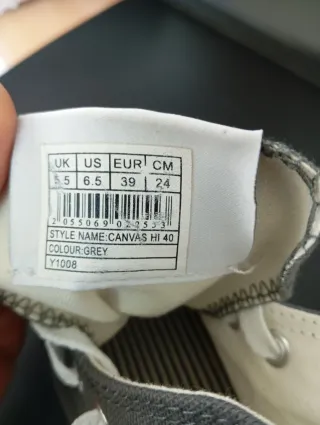 Dunlop Scarpe unisex Grigio/Bianco Tg. 39