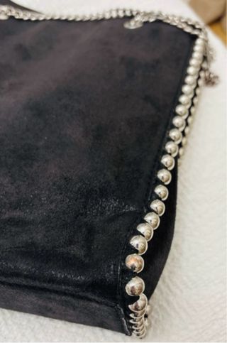 Bolso Zara Negro Tachuelas Plateadas