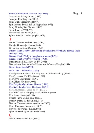 Cds's originales, Listado n°:2. Más de 600 titulos