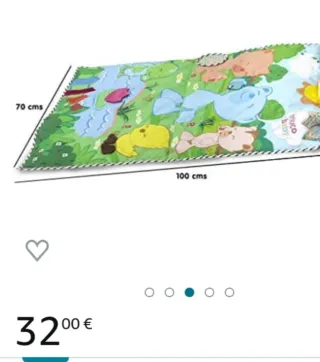 Manta acolchada de juegos infantil