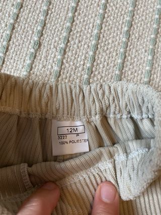 Conjunto bebé 12 meses: camisa y pololo