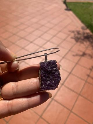 Ciondolo in ametista grezza