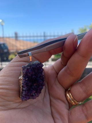 Ciondolo in ametista grezza
