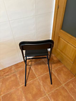 Taburete Alto Ikea Negro plegable