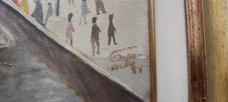 Dipinto Vintage olio Tela Firmato, G Isolani  93 x